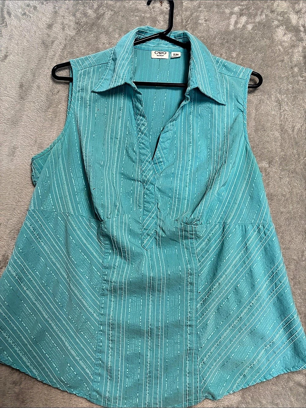 Cato Striped Sleeveless Blouse Blue XL (14/16)